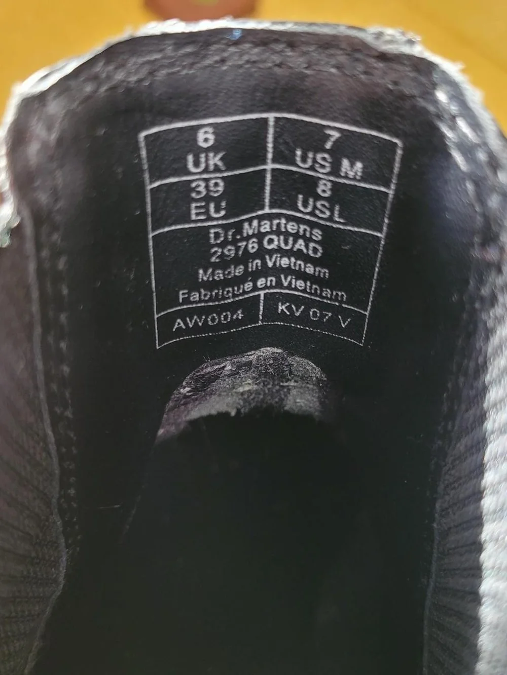 Dr. Martens Black Leather Quad Boot